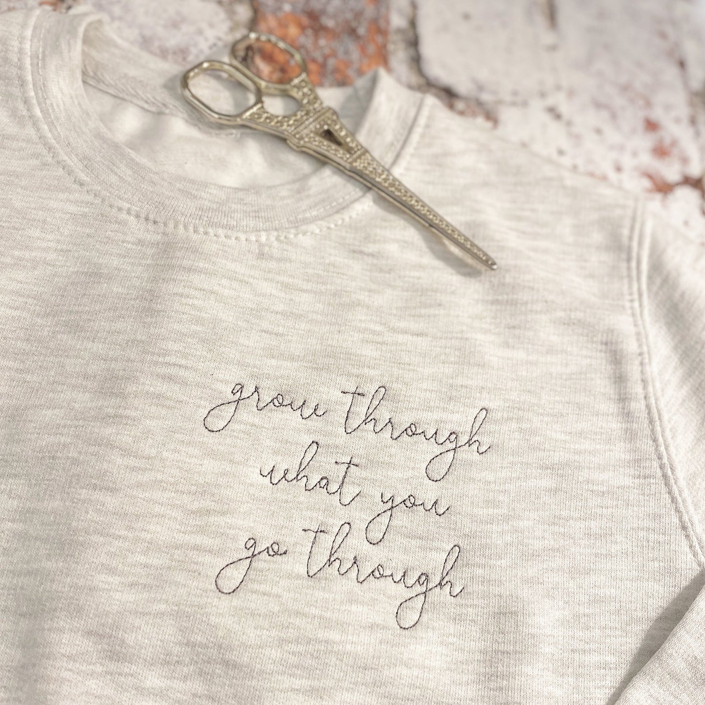 Grow through what you Go through sweater